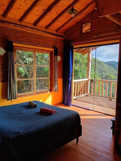Bed, Natural landscape, Balcony/Terrace, Photo of the whole room, Bedroom