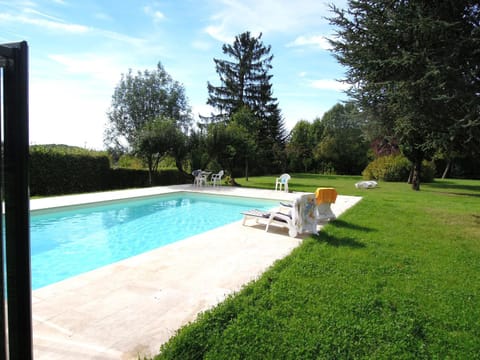 Property building, Living room, Swimming pool