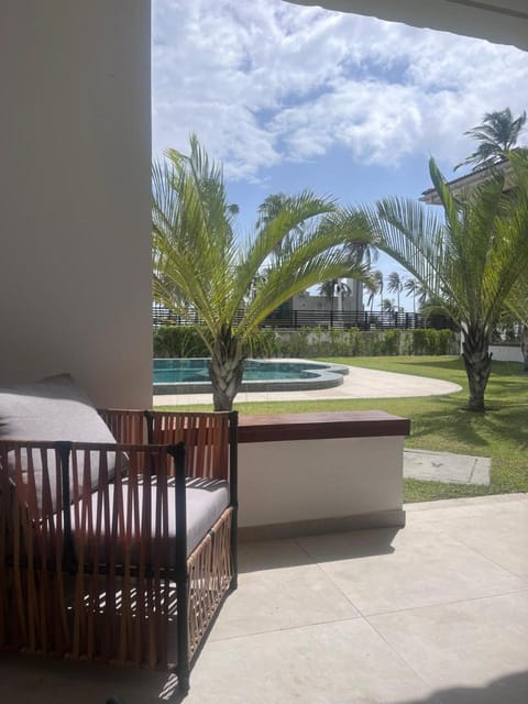 Pool view, sunbed