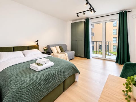 Bed, Living room, Bedroom