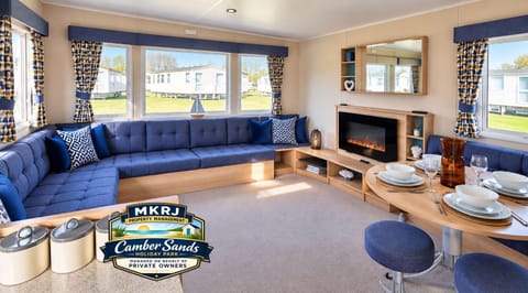 Living room, fireplace