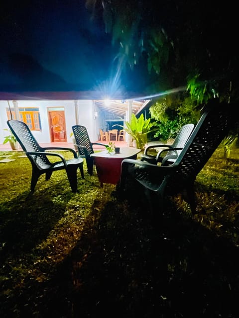 Patio, Night, Garden, Seating area, Garden view