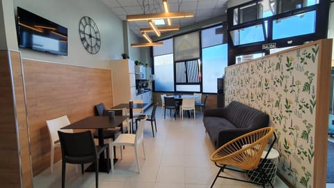 Dining area, air conditioner