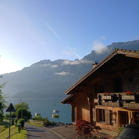 Property building, Natural landscape, Lake view, Mountain view
