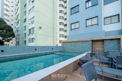 Seating area, City view, Swimming pool