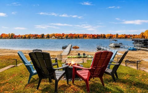 Natural landscape, Beach, Lake view