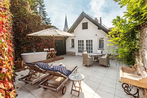 Patio, Day, Garden view