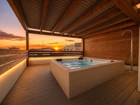 Hot Tub, Pool view, Swimming pool, Sunset