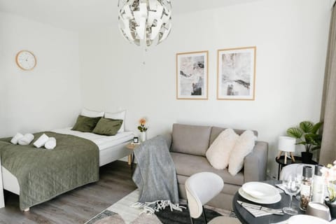 Bed, Living room, Photo of the whole room, Seating area, Bedroom, towels
