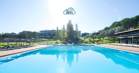 Natural landscape, Garden, Garden view, Pool view, Swimming pool, sunbed