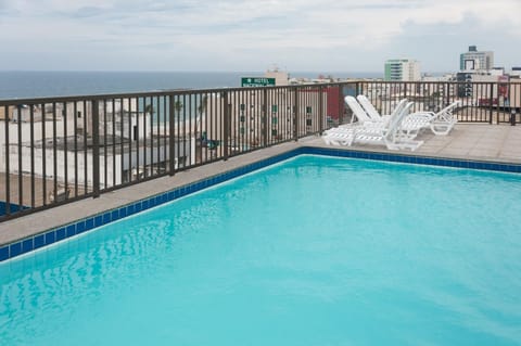 Day, View (from property/room), Balcony/Terrace, Pool view, Sea view, Swimming pool, sunbed