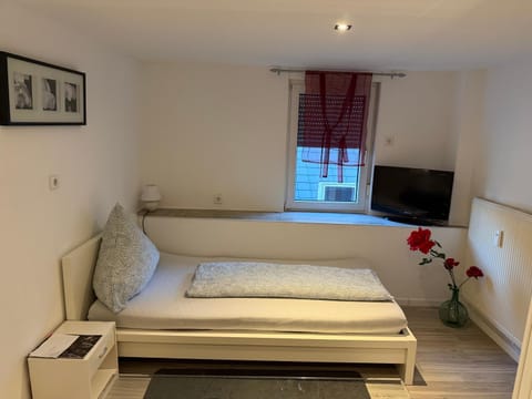 Bed, TV and multimedia, Living room, Photo of the whole room, Seating area, Bedroom