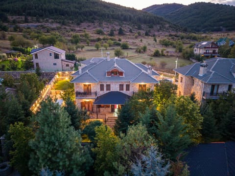 Property building, Spring, Natural landscape, Mountain view