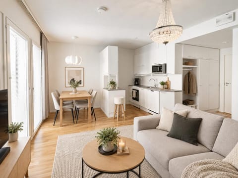 Kitchen or kitchenette, Living room, Dining area