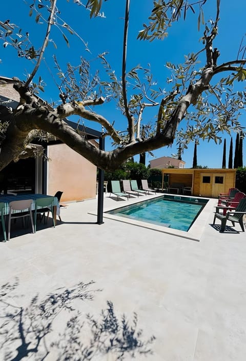 Property building, Living room, Swimming pool