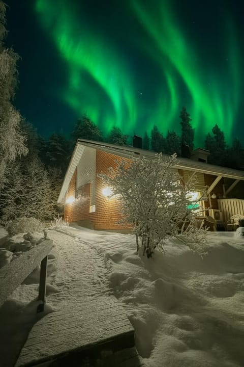 Property building, Night, Natural landscape, Winter
