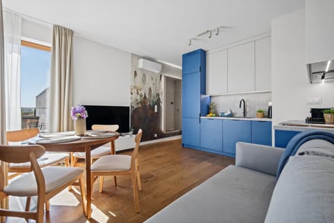 TV and multimedia, Kitchen or kitchenette, Living room, Seating area, Dining area