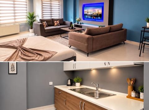 Communal lounge/ TV room, Bed, TV and multimedia, Living room, Bedroom