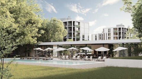 Property building, Garden, Swimming pool