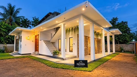 Property building, Night, Garden, View (from property/room), Decorative detail, Garden view