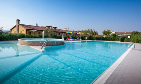 Property building, Pool view, Swimming pool, sunbed