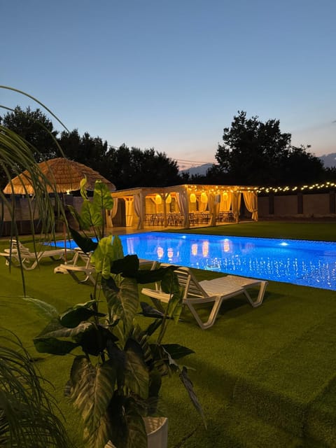 Natural landscape, Pool view, Swimming pool, Swimming pool, sunbed