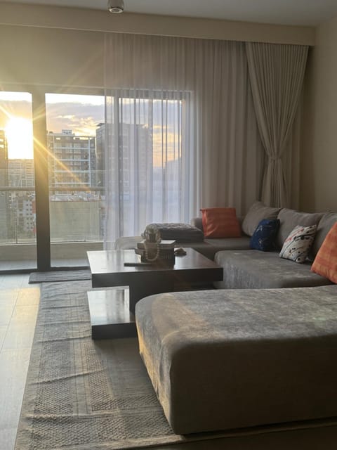 Living room, Seating area, Sunset