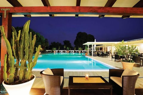 Night, Swimming pool, Swimming pool