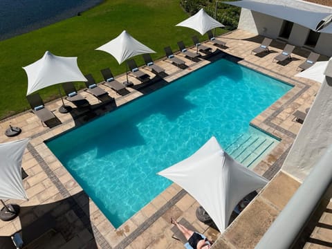 Pool view, Swimming pool, sunbed