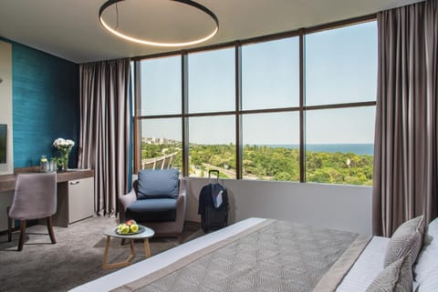 Seating area, Bedroom, Sea view