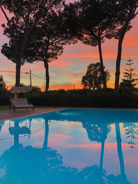 Swimming pool, Swimming pool, Sunset