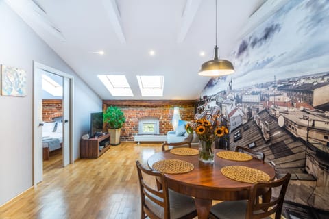 Living room, Dining area, Bedroom