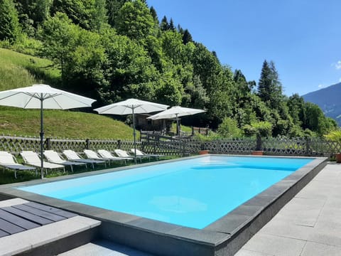 Natural landscape, Summer, Garden, Garden view, Mountain view, Pool view, Swimming pool, sunbed