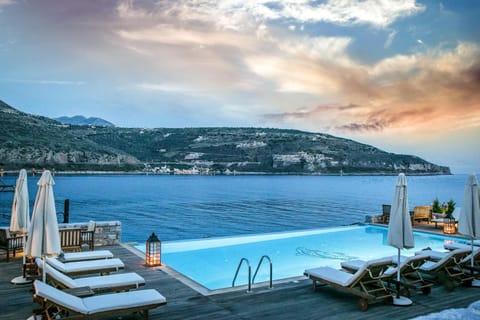 Swimming pool, Sunset