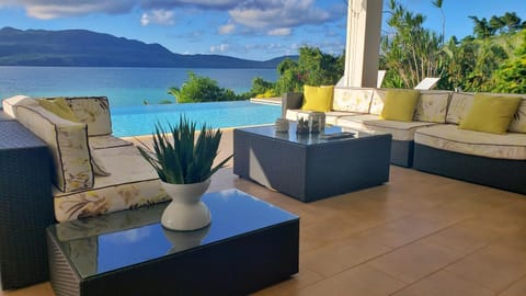 Seating area, Mountain view, Pool view, Sea view, Swimming pool