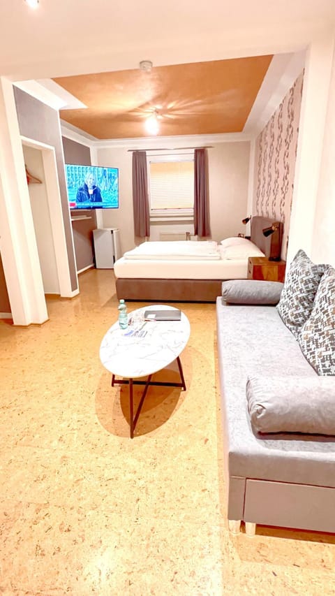 Bed, Seating area, Bedroom