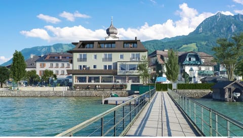 Property building, Natural landscape, Lake view, Mountain view