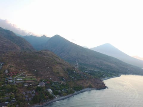 Natural landscape, Bird's eye view, Mountain view, Sea view