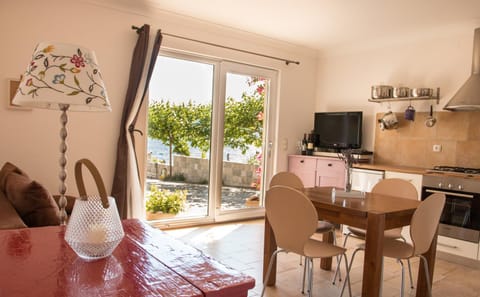 Kitchen or kitchenette, Living room, Sea view