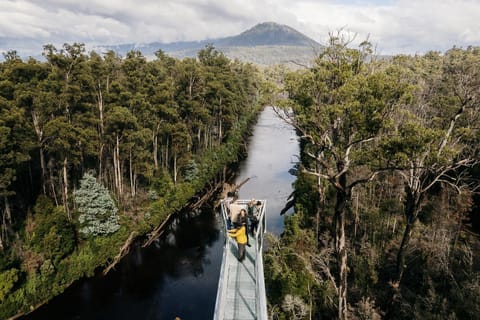 Nearby landmark, Natural landscape, Bird's eye view, Mountain view, River view