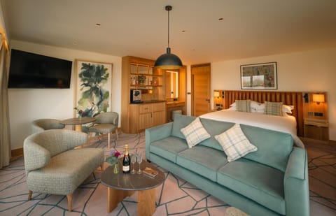 Bed, TV and multimedia, Living room, Photo of the whole room, Seating area, Bedroom