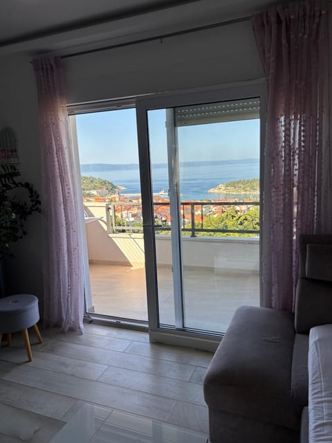 View (from property/room), Living room, Sea view