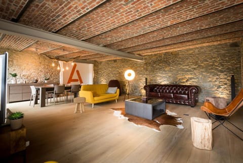 Property building, Living room, Dining area