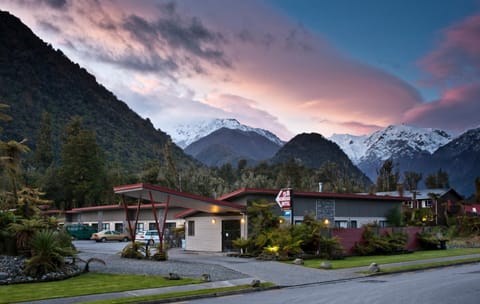 Property building, Natural landscape, Mountain view, Sunset