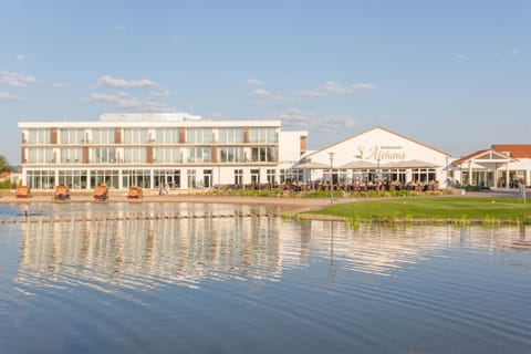 Property building, Nearby landmark, Day, Lake view