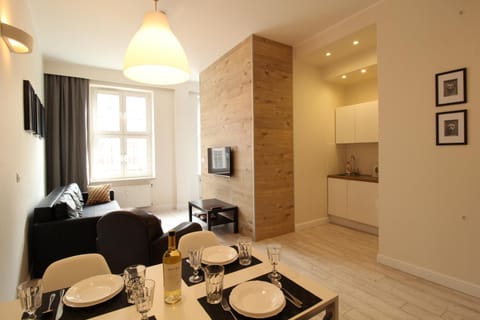 Kitchen or kitchenette, Living room, Dining area