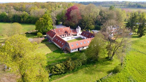 Property building, Spring, Day, Natural landscape, Bird's eye view, Garden