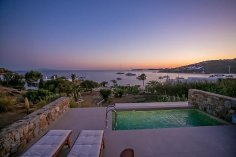 Balcony/Terrace, Sea view, Swimming pool, Sunset
