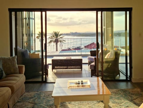 Living room, Seating area, Sea view