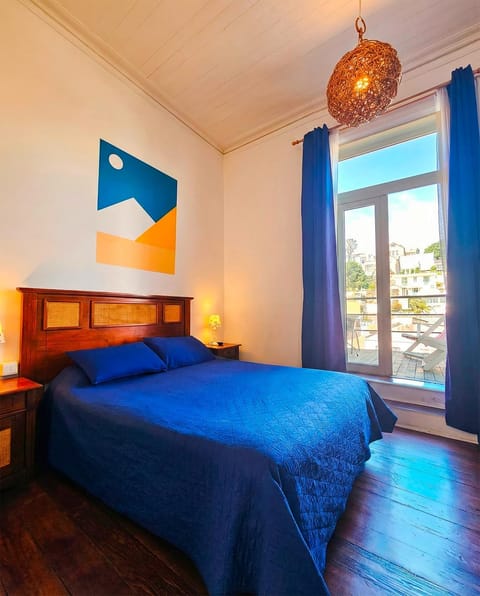 Patio, Bed, Photo of the whole room, Decorative detail, Bedroom